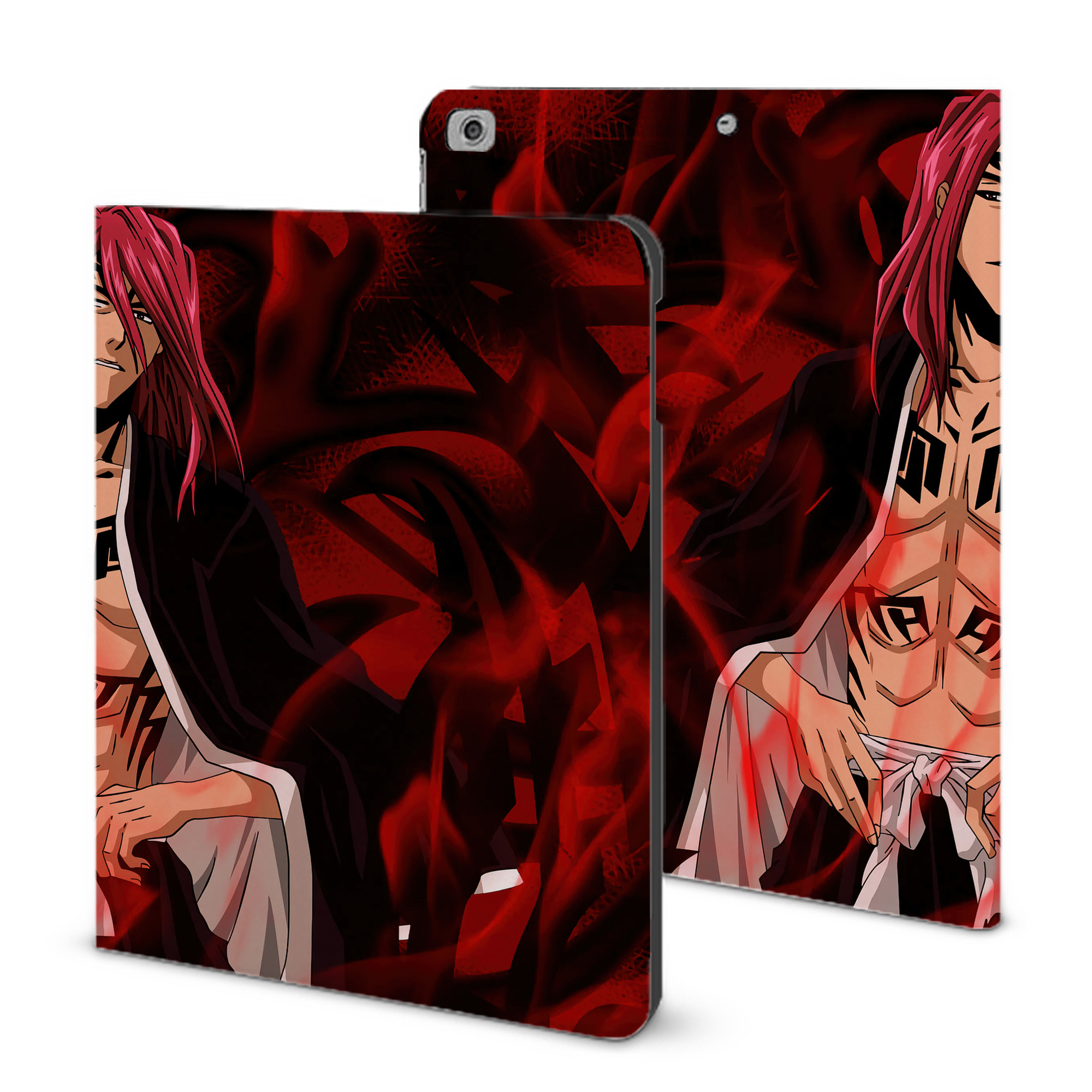 （画像用） ブリーチ BLEACH IPad ケース ブック型 PUレザー TPU 耐衝撃 軽量 薄型 ペン収納なし 全面保護 IPad 各モデル対応